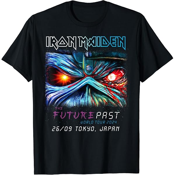 Amazon | Iron Maiden Japan Event Tシャツ | Tシャツ・カットソー 通販